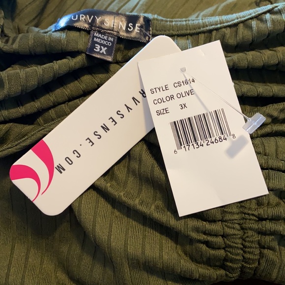 NEW| Curvy Sense Ribbed Knit Ruched Top & Jogger - Picture 6 of 6